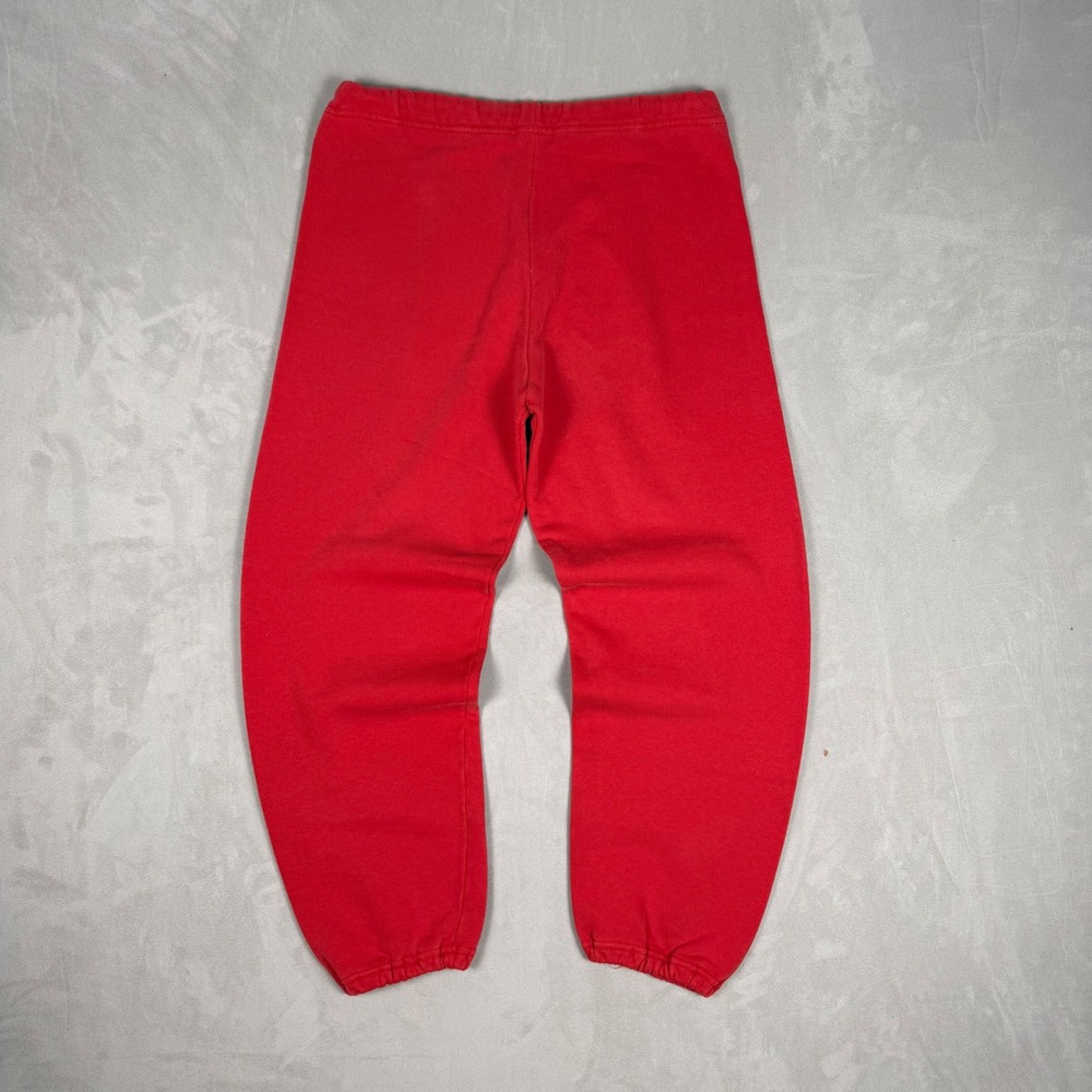 90s Kids Dodger Solid Red Fleece Jogger Sweatpants Youth L